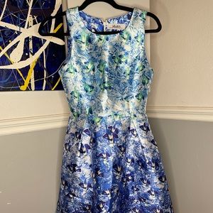 Lulus midi floral tea dress